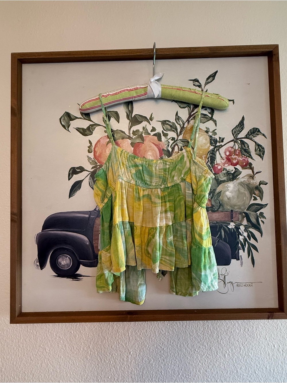 Lightweight Yellow-Green Tie-Front Summer Tank American Eagle S - Picture 2 of 4